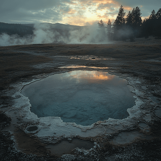 Hot spring in Yellowstone National Park